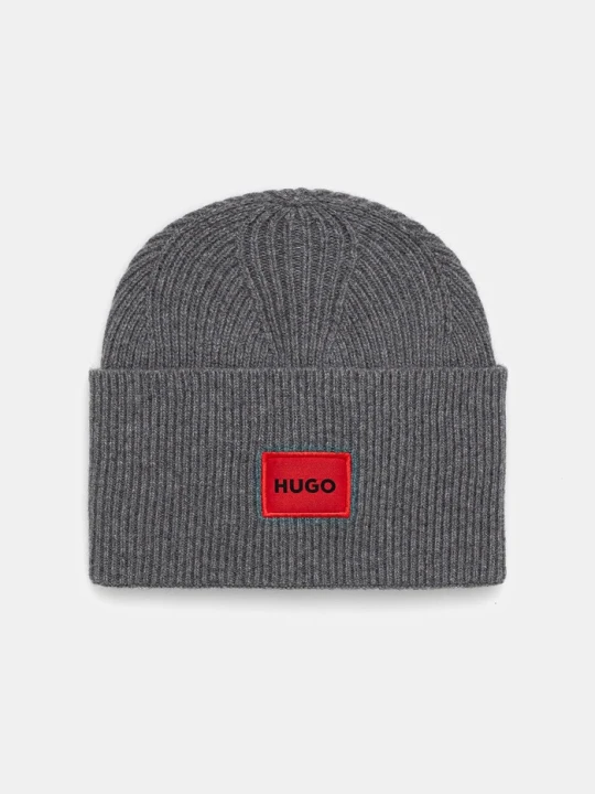 Zdjęcie produktu HUGO czapka wełniana Xaff 6 szary