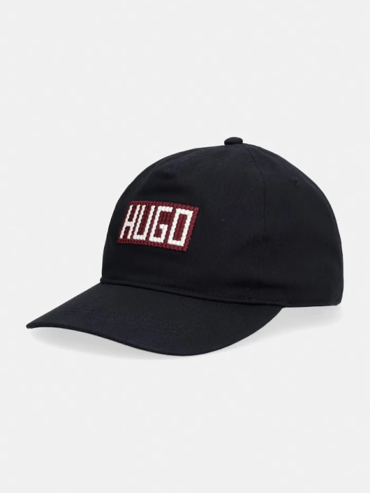 Zdjęcie produktu HUGO czapka z daszkiem męska bawełniana Moonstruck-SL czarny