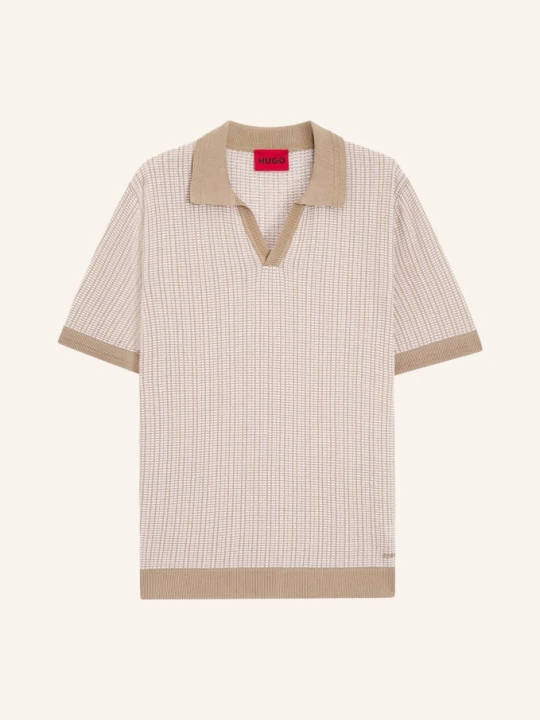 Zdjęcie produktu Hugo Dzianinowa Koszulka Polo Seeroy beige