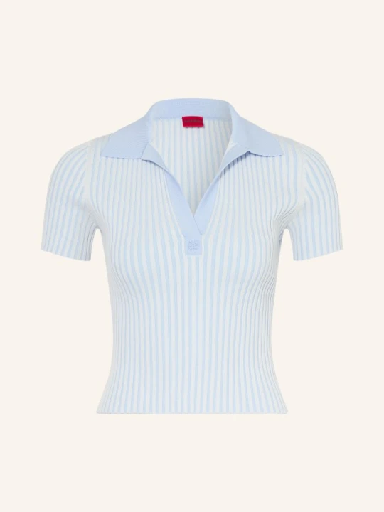 Zdjęcie produktu Hugo Dzianinowa Koszulka Polo Sunsyra blau JASNONIEBIESKI