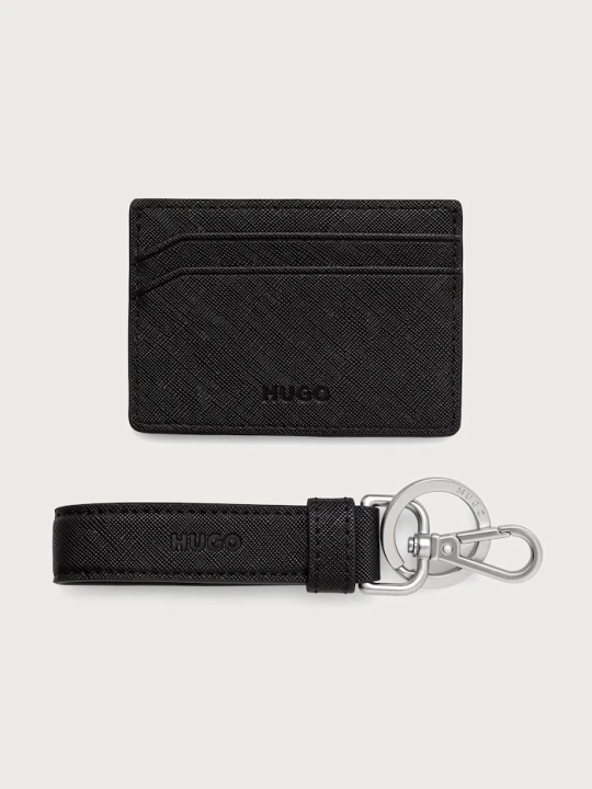 Zdjęcie produktu HUGO etui na karty i brelok męski GBHM_KeyChain&C.Case czarny