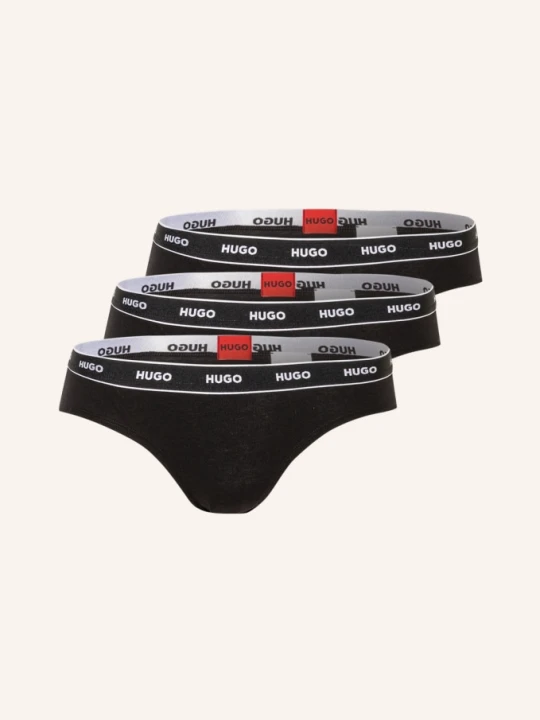 Zdjęcie produktu Hugo Figi, 3 Szt. schwarz CZARNY