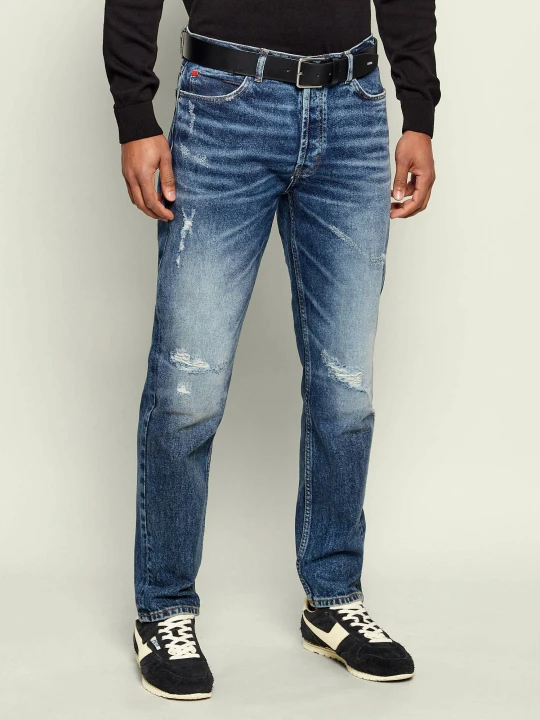 Zdjęcie produktu HUGO Jeansy 634 | Tapered fit granatowy