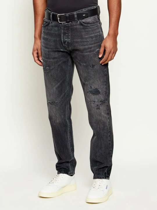 Zdjęcie produktu HUGO Jeansy 634 | Tapered fit grafitowy
