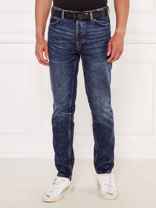 Zdjęcie produktu HUGO Jeansy 634 | Tapered fit granatowy