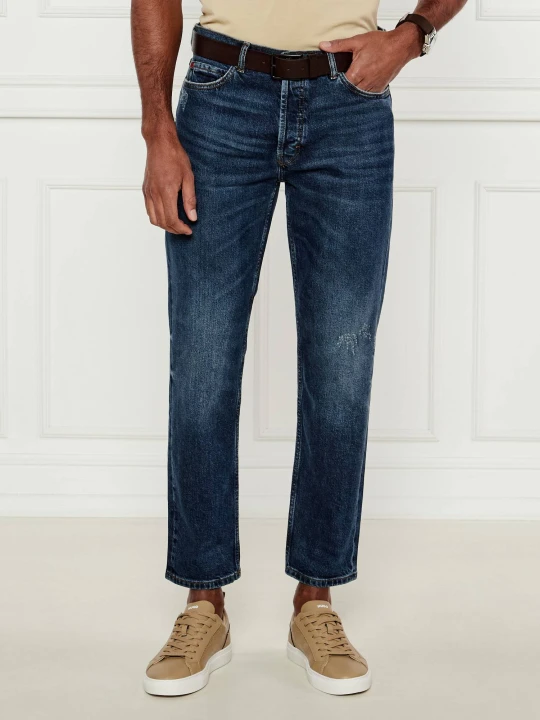 Zdjęcie produktu HUGO Jeansy 634 | Tapered fit granatowy