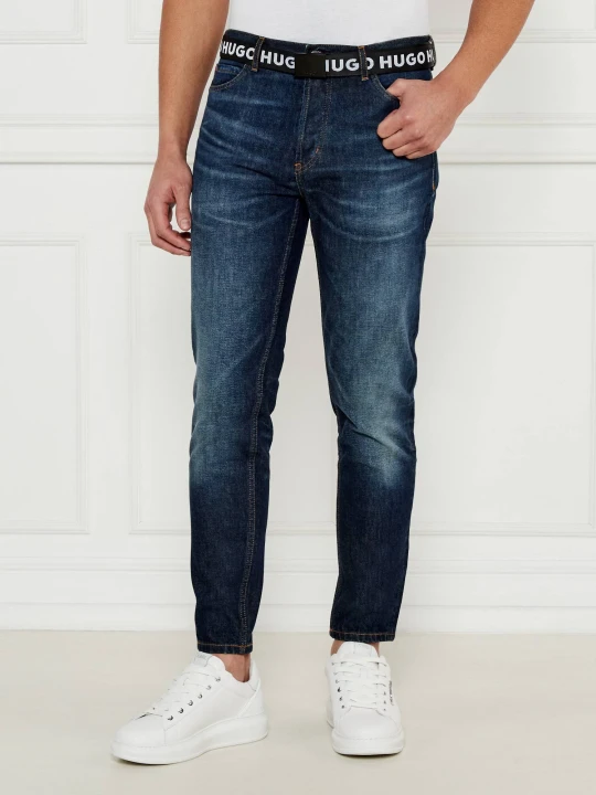 Zdjęcie produktu HUGO Jeansy 634 | Tapered fit granatowy