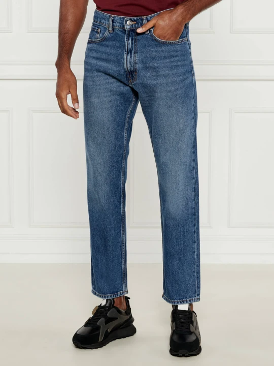 Zdjęcie produktu HUGO Jeansy 640 | Straight fit kremowy