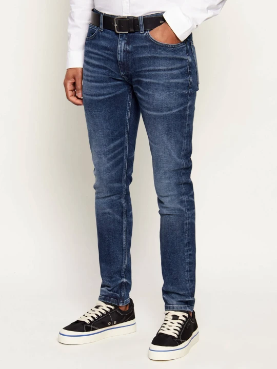 Zdjęcie produktu HUGO Jeansy 734 | Extra slim fit granatowy