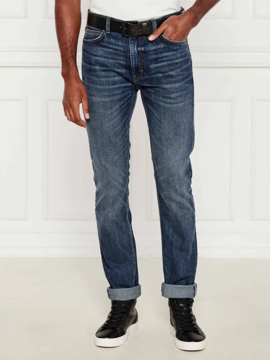 Zdjęcie produktu HUGO Jeansy 734 | Extra slim fit granatowy