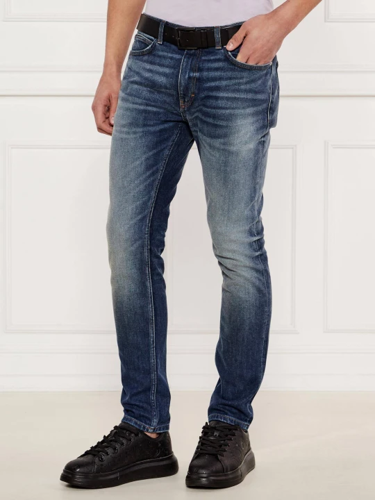 Zdjęcie produktu HUGO Jeansy 734 | Extra slim fit granatowy