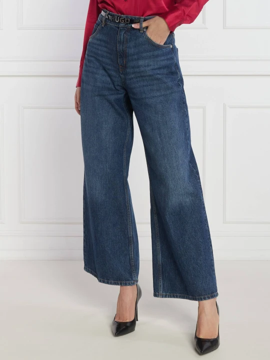 Zdjęcie produktu HUGO Jeansy Galeva | flare fit niebieski