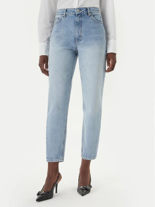 Zdjęcie produktu HUGO Jeansy Garlene 50556975 Błękitny Mom Fit Niebieski jasny