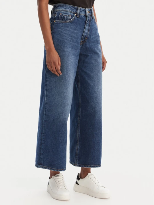 Zdjęcie produktu HUGO Jeansy Geredith 50553175 Niebieski Wide Leg