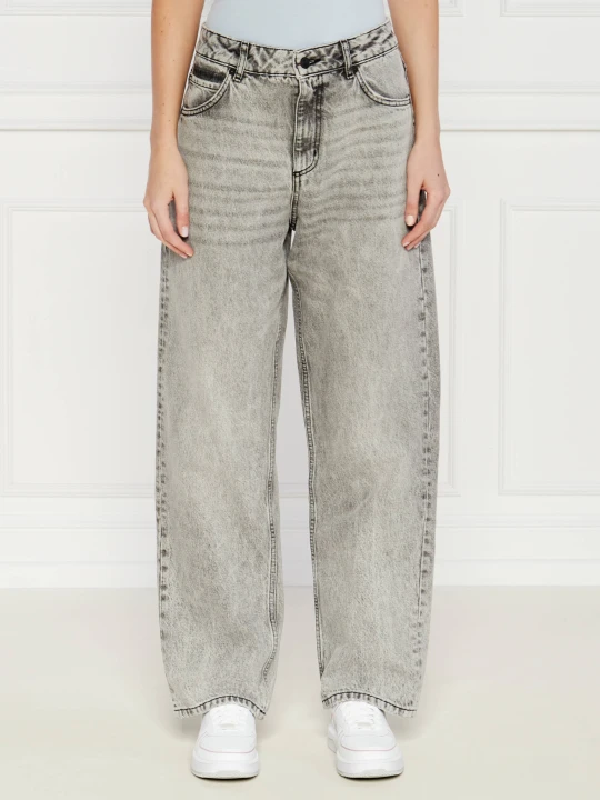 Zdjęcie produktu HUGO Jeansy Gisanna | Relaxed fit szary