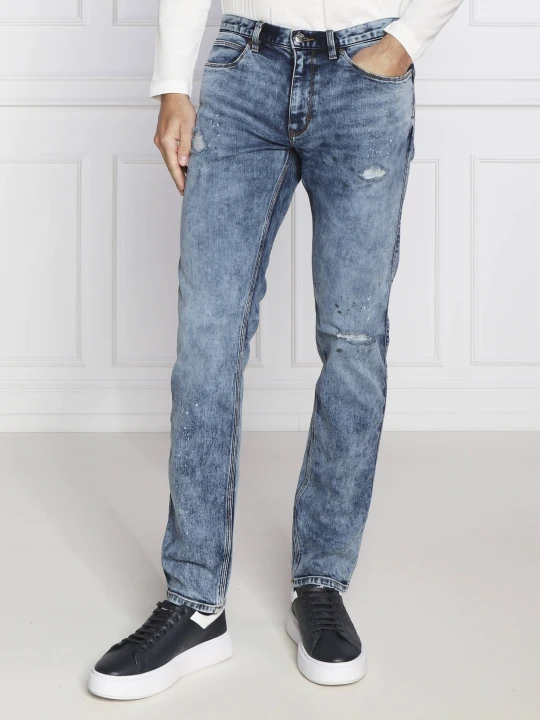 Zdjęcie produktu HUGO Jeansy Hugo 708 | Slim Fit granatowy