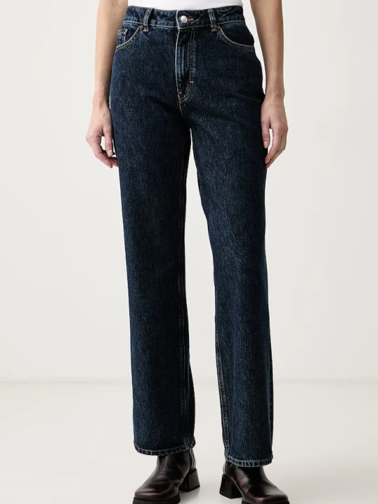 Zdjęcie produktu HUGO jeansy straight damskie 937_14 granatowy