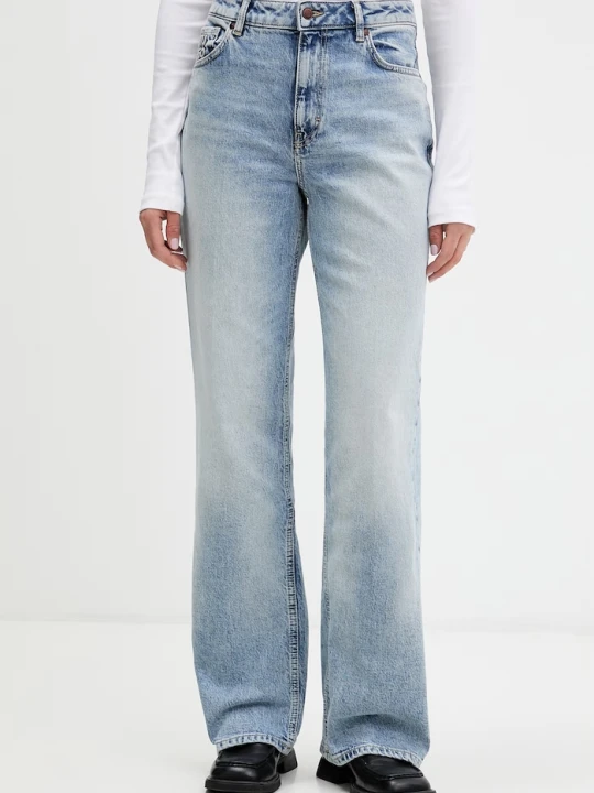 Zdjęcie produktu HUGO jeansy wide leg damskie 937_14 niebieski