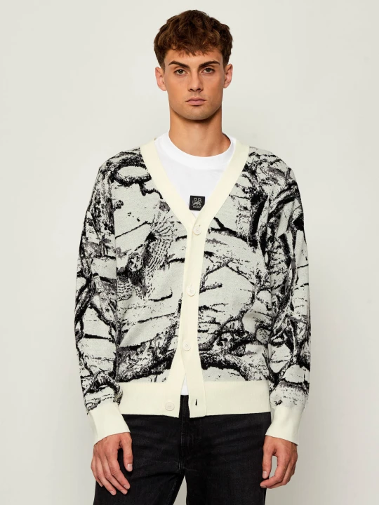 Zdjęcie produktu HUGO Kardigan Servot | Oversize fit | z dodatkiem wełny kremowy