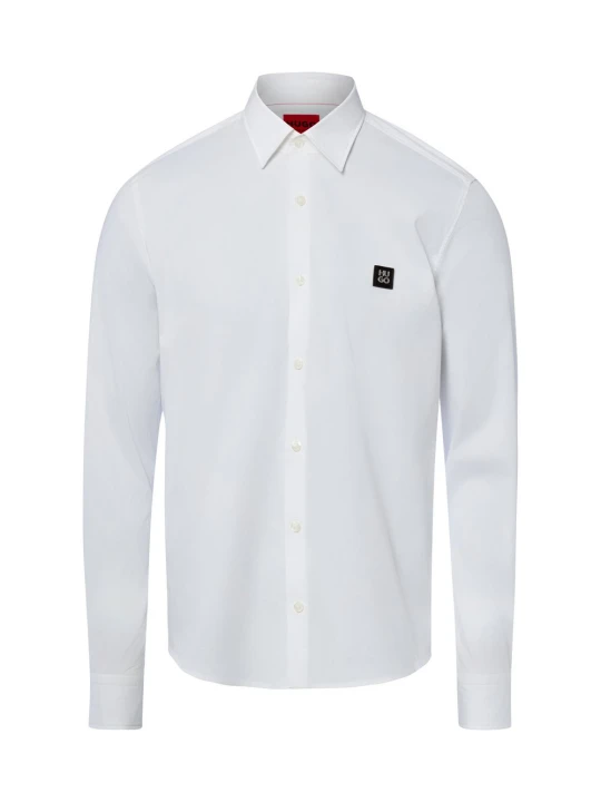 Zdjęcie produktu HUGO koszula codzienna Mężczyźni Slim Fit Bawełna biały