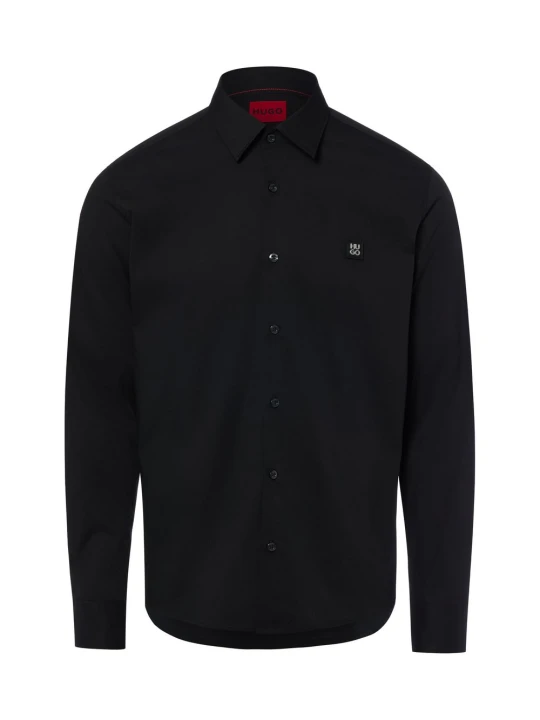 Zdjęcie produktu HUGO koszula codzienna Mężczyźni Slim Fit Bawełna czarny