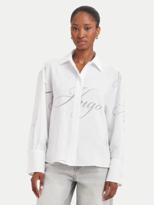 Zdjęcie produktu HUGO Koszula Echinacea 50562585 Biały Oversize