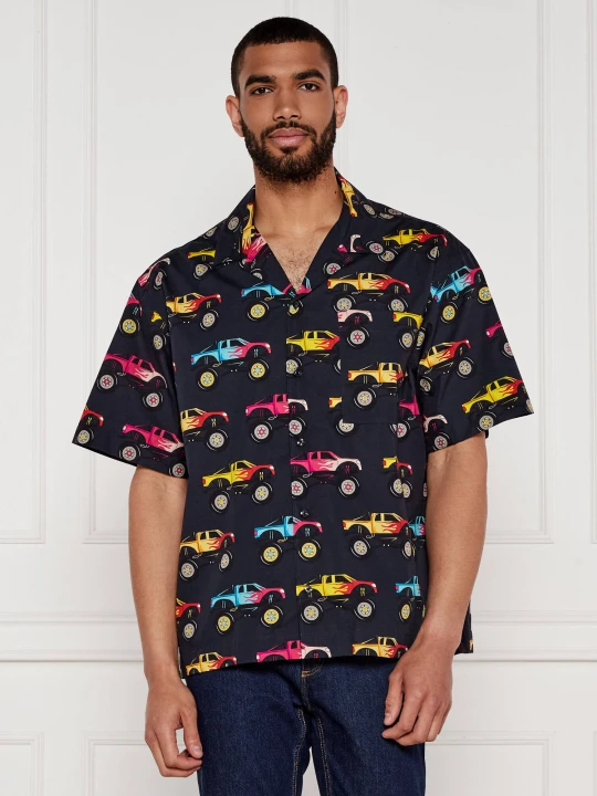 Zdjęcie produktu HUGO Koszula Egeeno | Oversize fit granatowy
