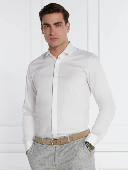 Zdjęcie produktu HUGO Koszula Ejinar | Extra slim fit | stretch biały