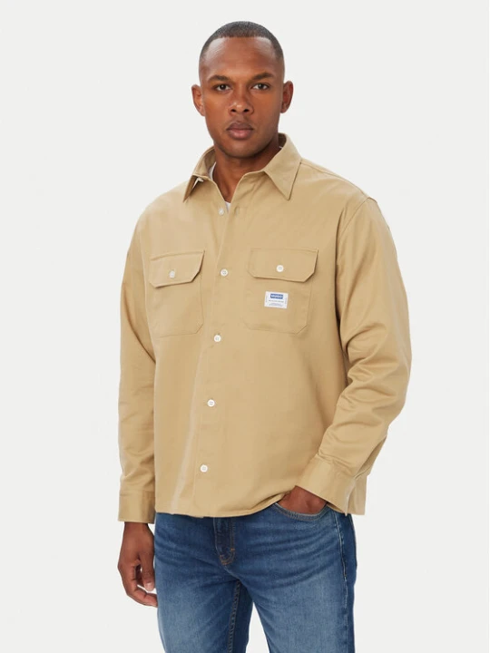 Zdjęcie produktu HUGO Koszula Ekynone 50570729 Beżowy Oversize
