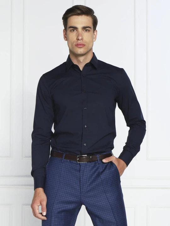 Zdjęcie produktu HUGO Koszula Elisha02 102 | Extra slim fit granatowy