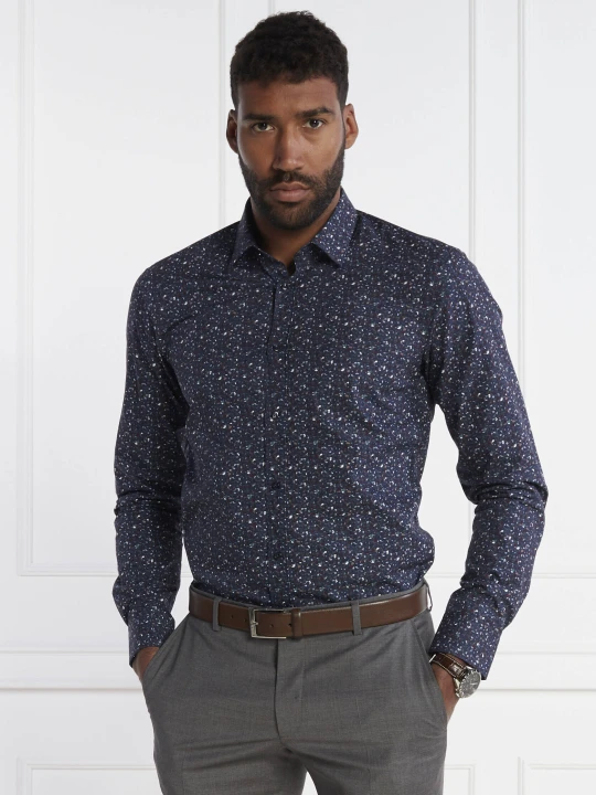 Zdjęcie produktu HUGO Koszula Elisha02 | Extra slim fit granatowy