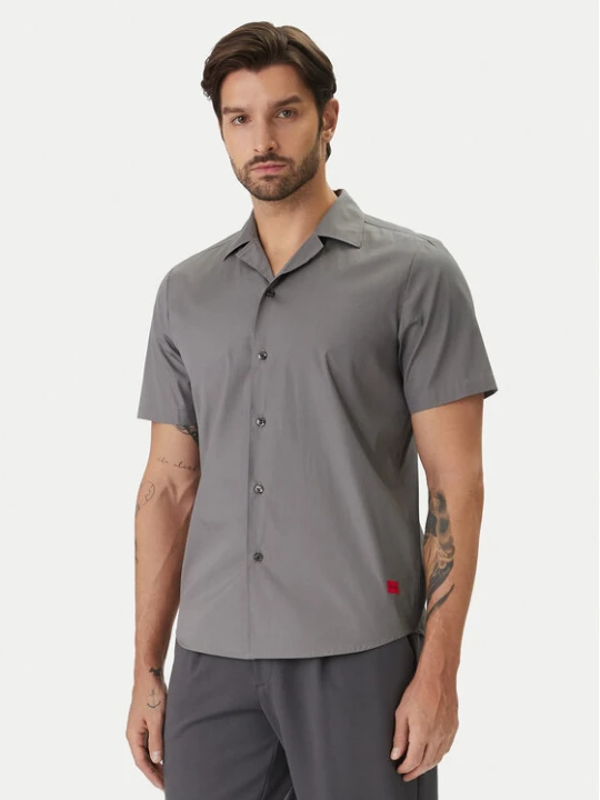 Zdjęcie produktu HUGO Koszula Ellino 50560584 Szary Relaxed Fit