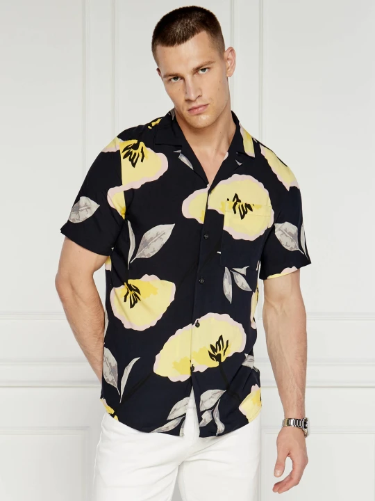 Zdjęcie produktu HUGO Koszula Ellino | Relaxed fit granatowy