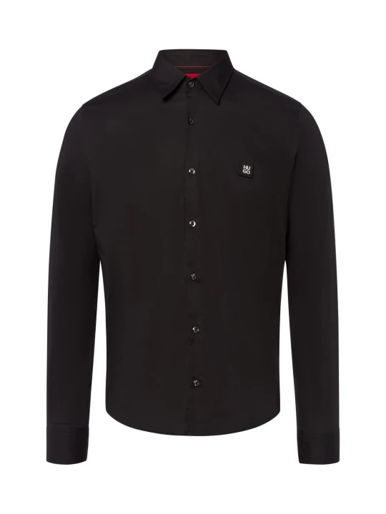 Zdjęcie produktu HUGO Koszula - Ermo Mężczyźni Slim Fit Bawełna czarny