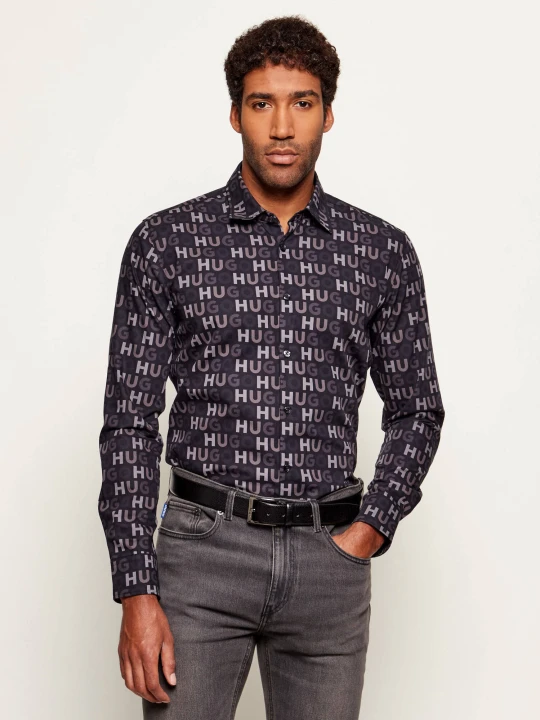 Zdjęcie produktu HUGO Koszula Ermo | Slim Fit czarny