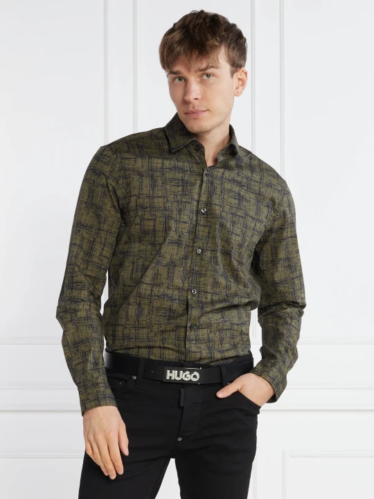 Zdjęcie produktu HUGO Koszula Ermo | Slim Fit zielony
