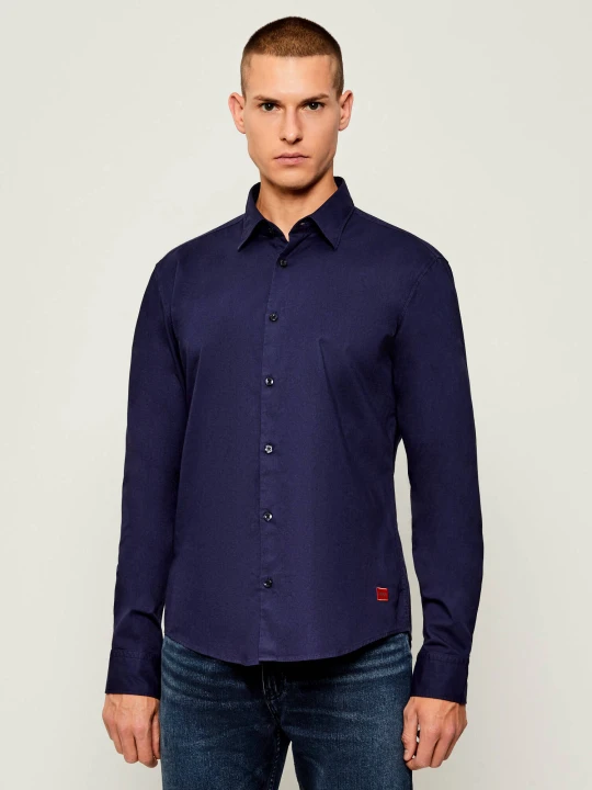Zdjęcie produktu HUGO Koszula Ermo | Slim Fit | stretch granatowy