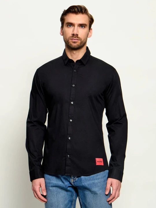 Zdjęcie produktu HUGO Koszula Ero3-W | Extra slim fit | stretch czarny