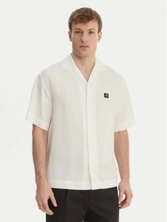 Zdjęcie produktu HUGO Koszula Espino 50560593 Écru Oversize Kremowy