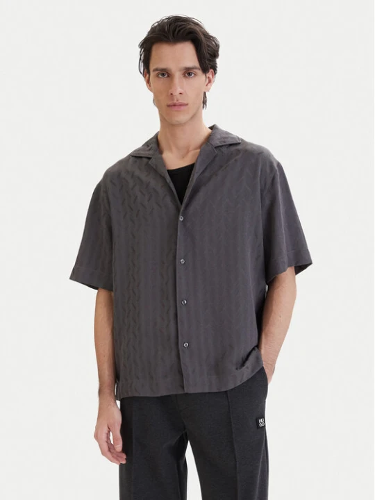 Zdjęcie produktu HUGO Koszula Espino 50560614 Szary Oversize
