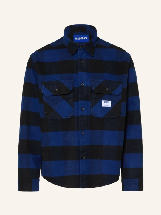 Zdjęcie produktu Hugo Koszula Flanelowa Ebolt Oversized Fit blau