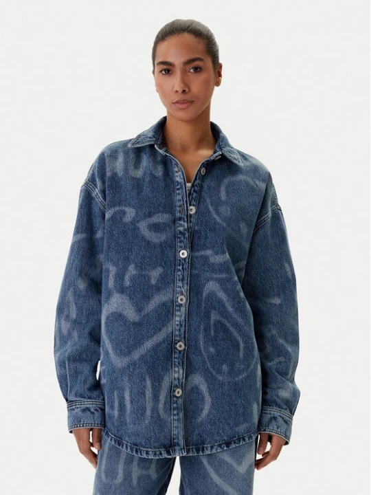Zdjęcie produktu HUGO Koszula jeansowa Garesa_4_B 50553558 Niebieski Oversize