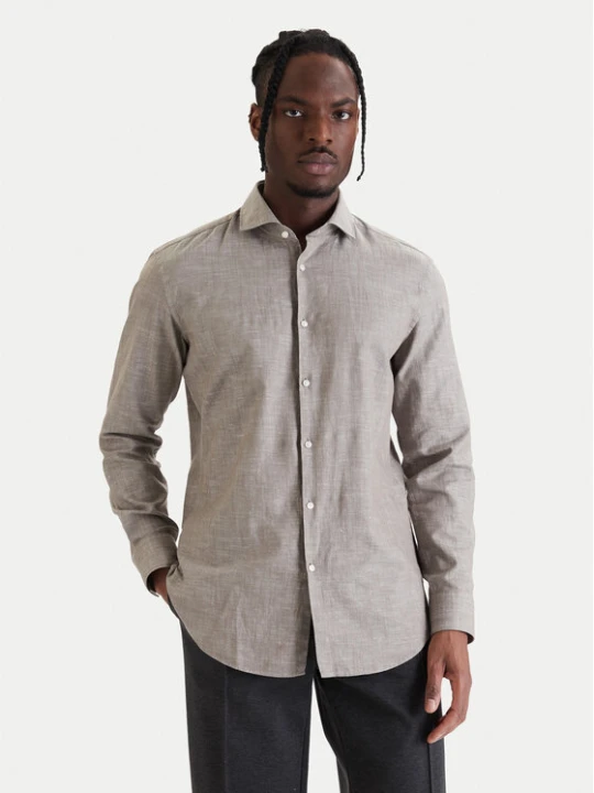 Zdjęcie produktu HUGO Koszula Kason 50539775 Beżowy Slim Fit