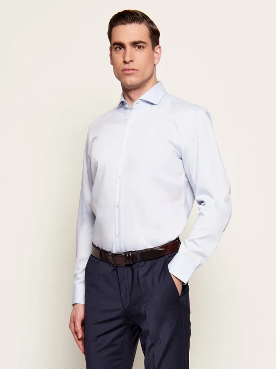Zdjęcie produktu HUGO Koszula Kason | Slim Fit | easy iron błękitny