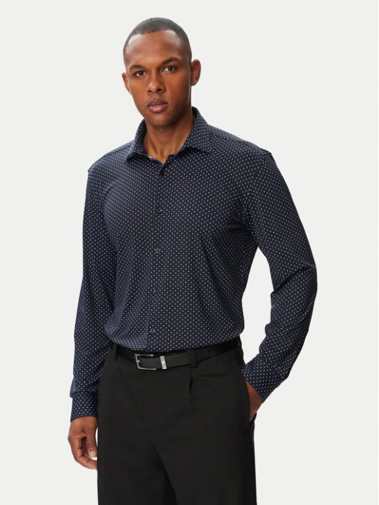 Zdjęcie produktu HUGO Koszula Kenno 50566332 Granatowy Slim Fit