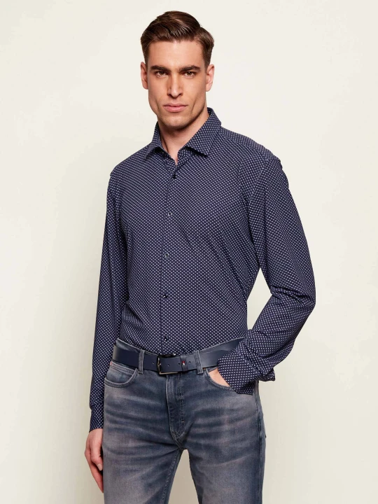 Zdjęcie produktu HUGO Koszula Kenno | Slim Fit | stretch granatowy