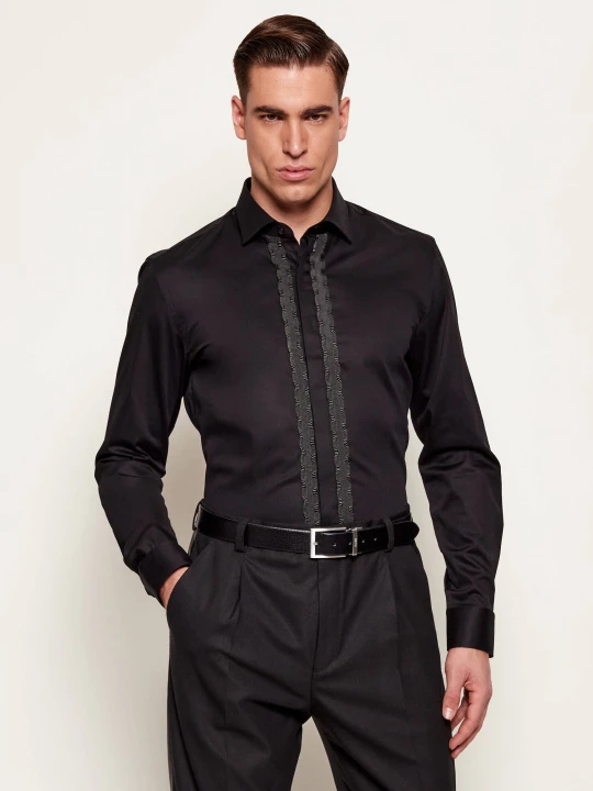 Zdjęcie produktu HUGO Koszula Kenno | Slim Fit | stretch czarny