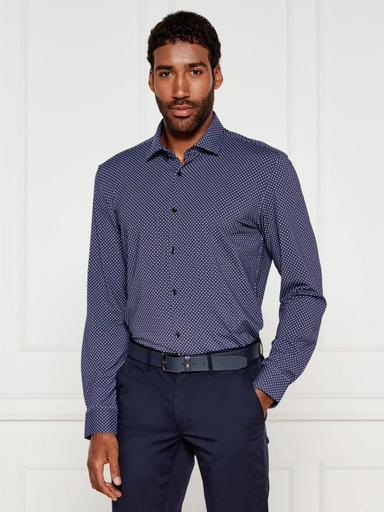Zdjęcie produktu HUGO Koszula Kenno | Slim Fit | stretch granatowy