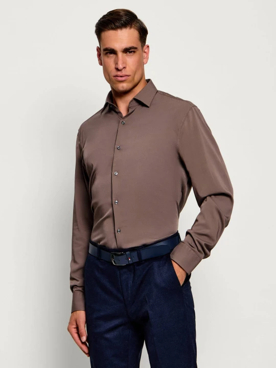 Zdjęcie produktu HUGO Koszula Kenno | Slim Fit | stretch brązowy