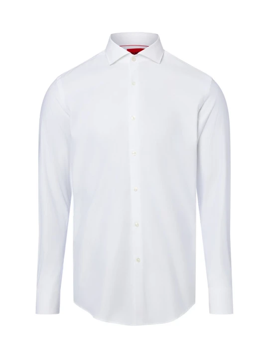 Zdjęcie produktu HUGO Koszula łatwa w prasowaniu Mężczyźni Slim Fit Bawełna biały